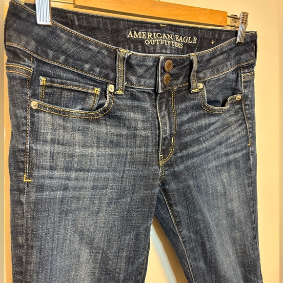 American Eagle Outfitters | Low Rise Artist Crop Stretch Denim Pants | Size 6 - Picture 3 of 8